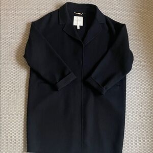 kate Spade Classic Black Wool Coat